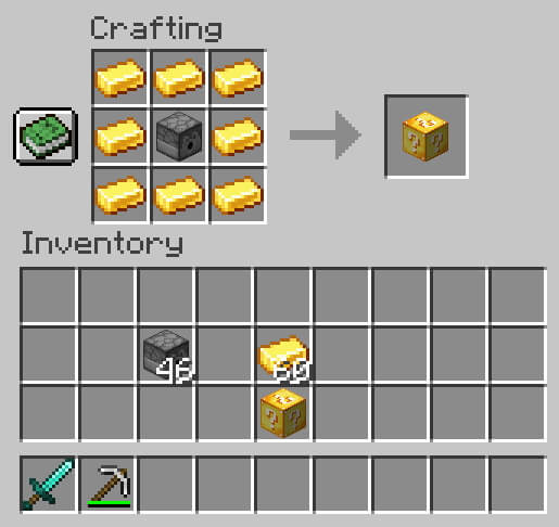 How to craft Lucky Blocks